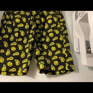 Men’s trippy smiley shorts